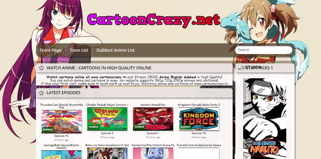 Cartoon Crazy Alternatives: Best Cartoons Sites Like CartoonCrazy