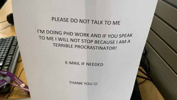 Ph.D. student shares a hilarious note on procrastination; netizens relate