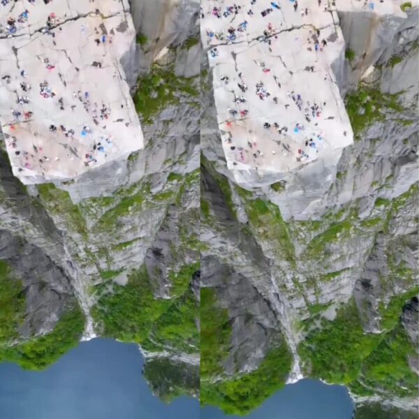 Watch: Stunning Aerial View Of Norway's Pulpit Rock Leaves Internet Amazed