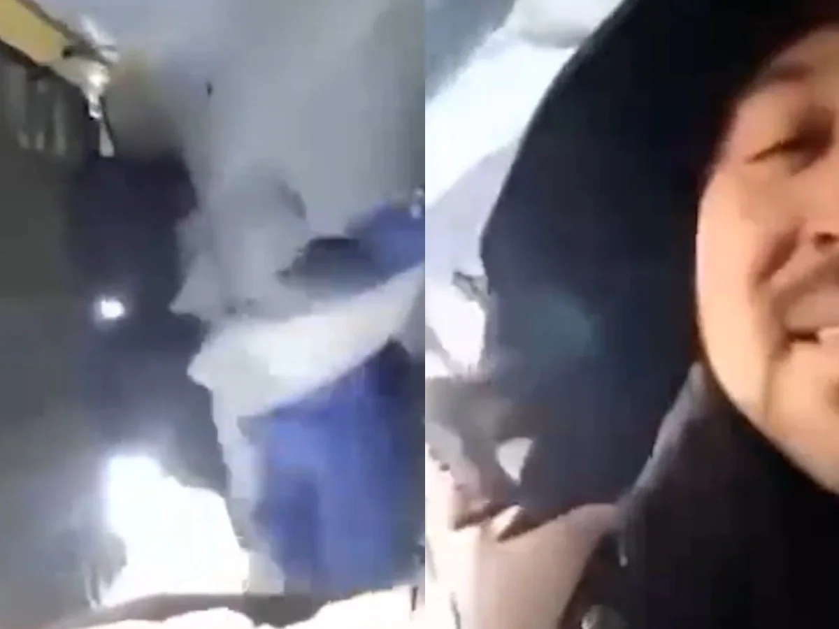 Video: Dramatic scenes as Russian plane's door opens mid-air, passengers scared